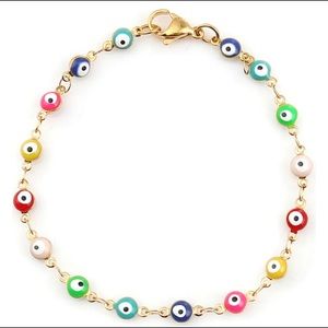 Evil Eye Rainbow Bracelet